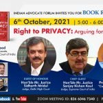 [Book Release] “The Right To Privacy: Arguing For The People” By Vivek Sood  [6th October, 2021]